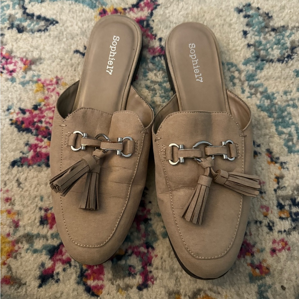 Taupe Mules for Work!
